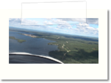 Approach into Watson Lake, Yukon.